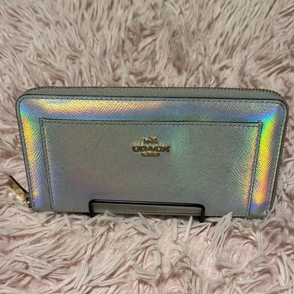 Coach Handbags - Coach Holographic Zip Wallet - Excellent Used Condition - See Pictures and Video